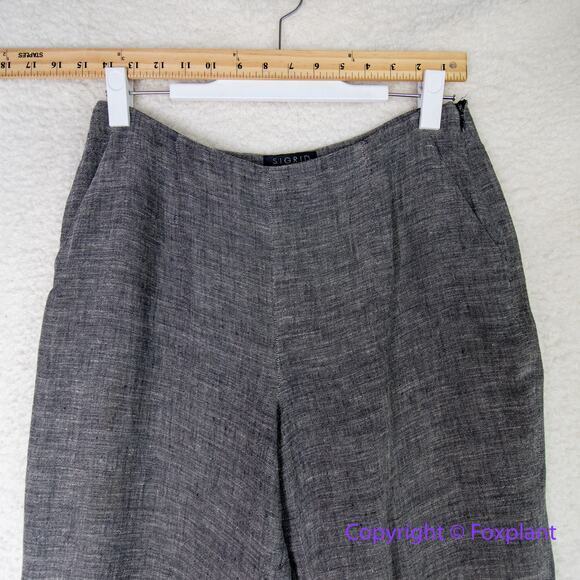 Sigrid Olsen suit 90% linen jacket with matching pants, women size Petite‎ 10 - Picture 10 of 16